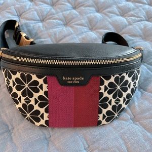 Kate Spade flower jacquard belt bag